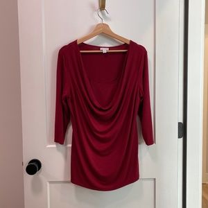A Pea In The Pod, Red Maternity & Nursing Top, Size L
